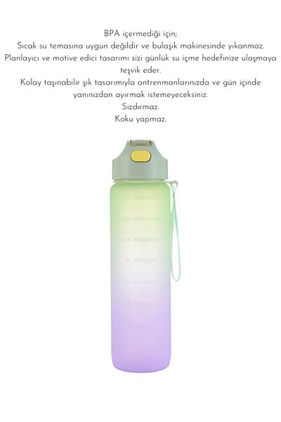 fitmart Superior 1 L Tritan Water Bottle - Green Bpa Free Sports Flask