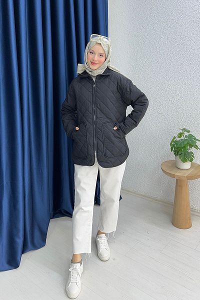 lurex moda Ribbed Quilted Jacket