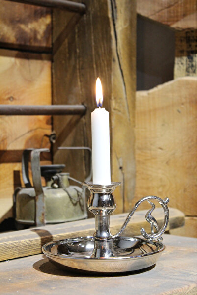 TURNA BAKIR Alem Mumluk Düz Nikel Gümüş Kulp Turna2624-2