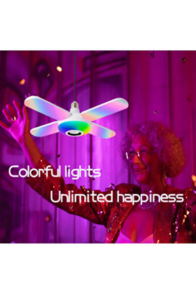 Fujika Uzaktan Kumandalı Bluetooth - Hoparlör Fonksiyonlu Akıllı Led Lamba - Music Bulb/app