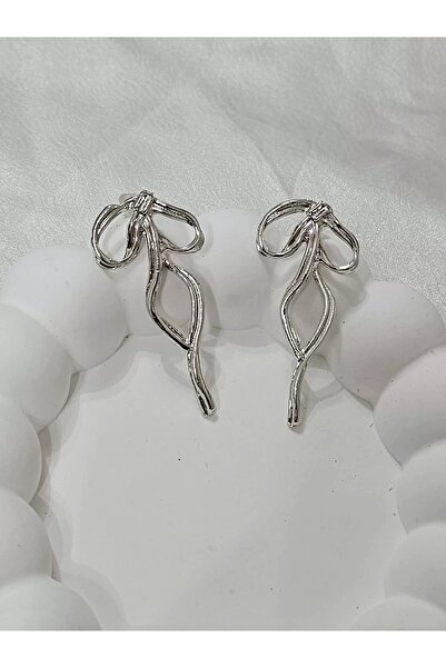 SİBEL AKSESUAR FİYONK KÜPE ORTA BOY SİLVER