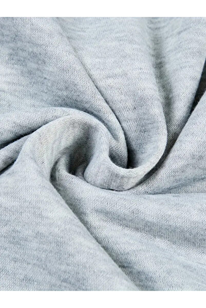 Pink Sky Gray Oversize Hooded Sweatshirt - Printed Hoodie