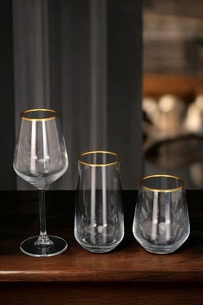 Digithome Alegra Gold 18 Piece Soft Drink Set - C1-1-139