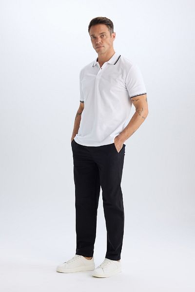 DeFacto Normale Passform Basic Plain Polo T-Shirt E2310AX24AU