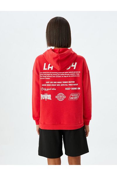 Koton Červená mikina Young 5Wal10531Ik
