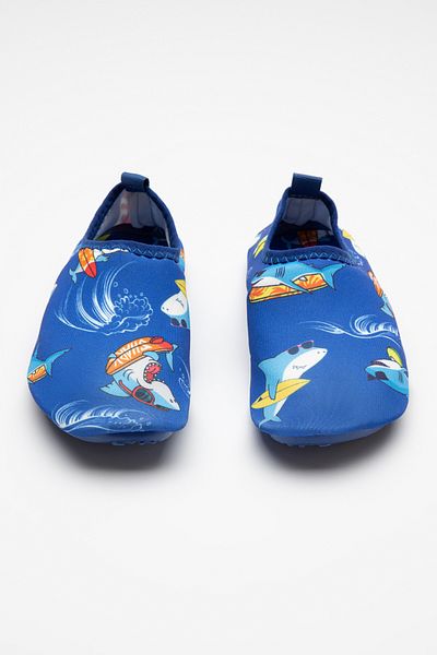 Penti Pantofi multicolori pentru baieti Surf Shark Sea