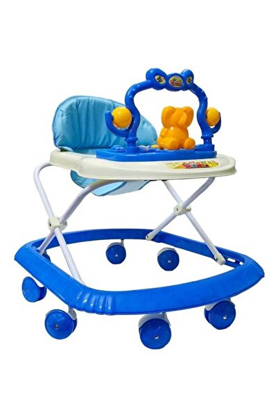 BabyCara مشاية أطفال مزودة بموسيقى وإضاءة مع إمكانية تعديل الارتفاع في 3 أوضاع