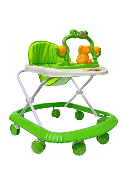 BabyCara مشاية أطفال مزودة بموسيقى وإضاءة مع إمكانية تعديل الارتفاع في 3 أوضاع