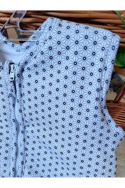 Alpar Tekstil Winter 2.5 Tog Padded Booties-Footed Sleeveless Sleeping Bag with Zipper for Girls and Boys/Foxgray