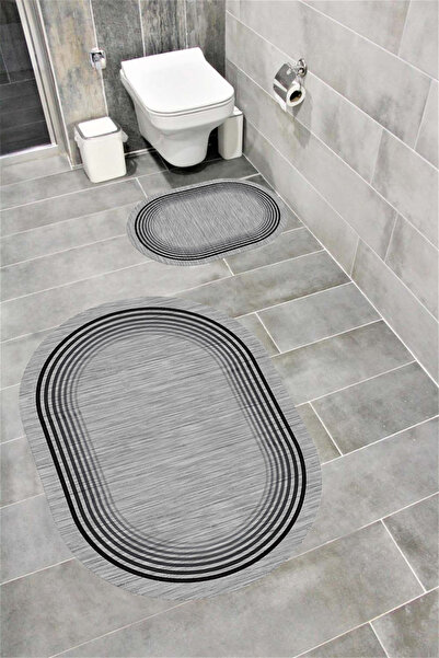 Bordo Halı Set de covorașe de baie decorative lavabile, cu absorbție de apă, ...