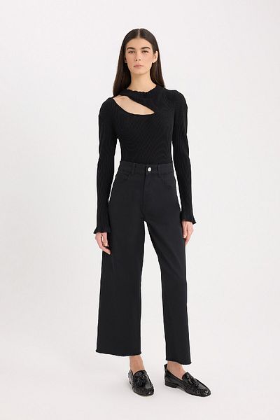 DeFacto Half Turtleneck Slim Fit Long Sleeve T-Shirt - C8473Ax24Au