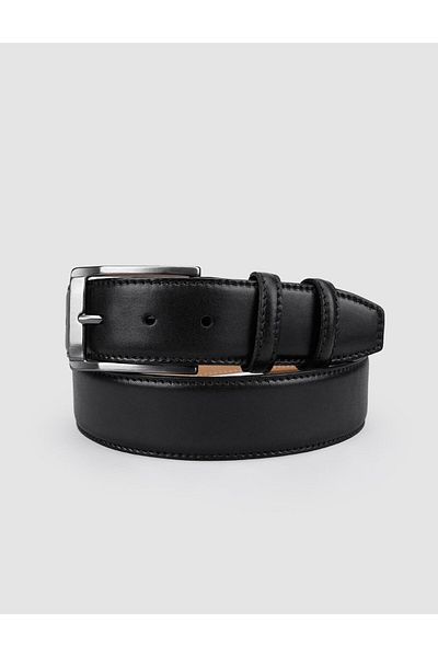 Cabani 100% Genuine Leather Black 4 cm Men's Casual Belt