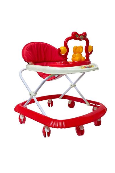 BabyCara مشاية أطفال مزودة بموسيقى وإضاءة مع إمكانية تعديل الارتفاع في 3 أوضاع