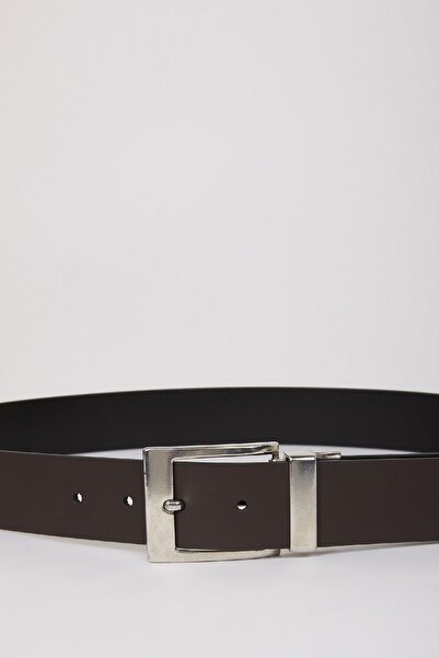 DeFacto Ανδρική ορθογώνια πόρπη από συνθετικό δέρμα casual ζώνη E5326AXNS