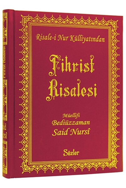 Sözler Neşriyat FİHRİST RİSALESİ