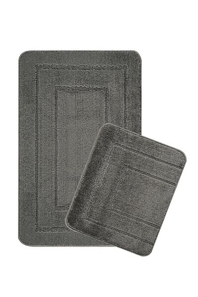 KONFOR Non-Slip Bathroom Mat Set – Long-Lasting, Soft Texture, Water Absorbent, Washable Set (50x80