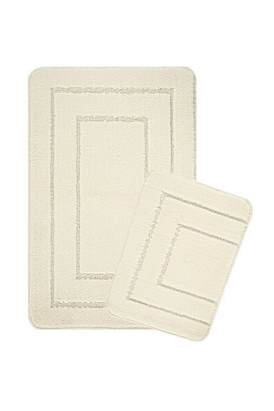 KONFOR Non-Slip Bathroom Mat Set – Long-Lasting, Soft Texture, Water Absorbent, Washable Set (50x80