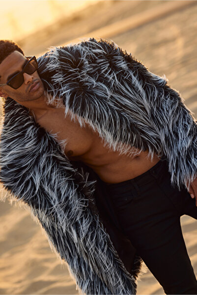 Dear Deer Midnight Hunter Faux Fur Jacket