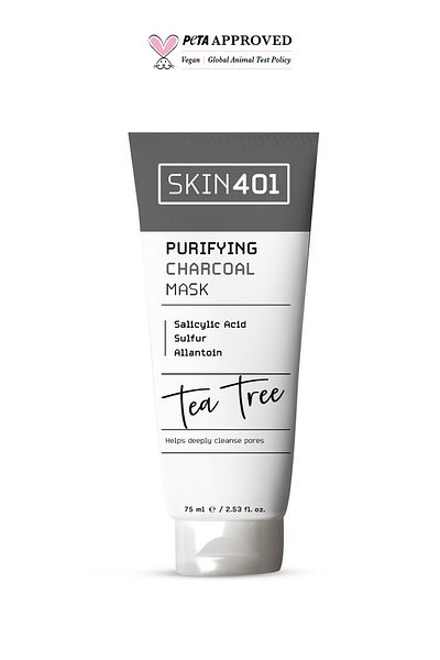 Skin401 Purifying Salicylic Acid, Sulfide & Charcoal Mask 75ml (100Gr)