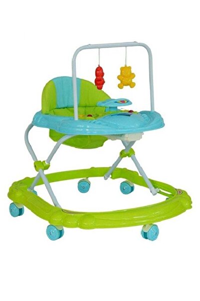 BabyCara مشاية أطفال خفيفة الوزن مع موسيقى وألعاب معلقة وارتفاع قابل للتعديل ...