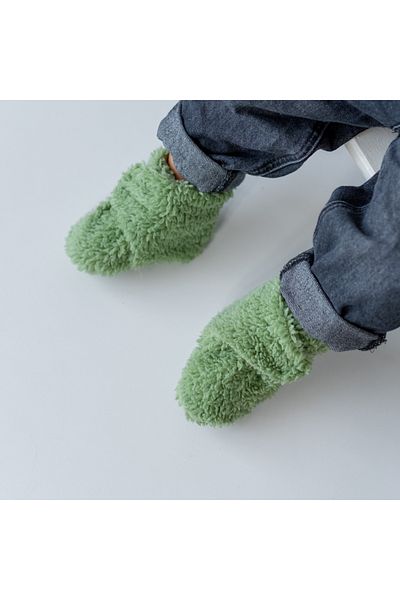 Mama Yoyo Baby&Kids Teddy Booties - GREEN 0-1 Years