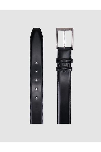 Cabani 100% Genuine Leather Black 4 cm Men's Casual Belt