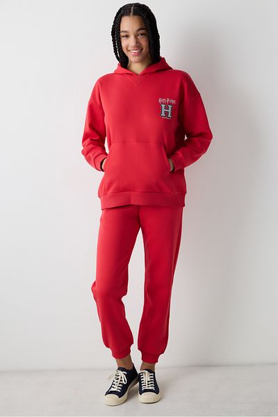 Penti Red High Waist Harry Potter Printed Raster Sweatpants