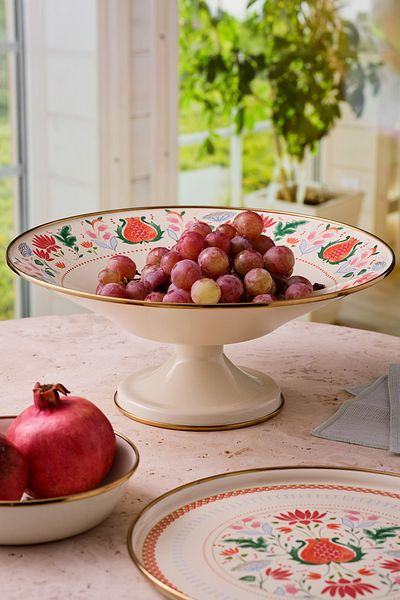 Emsan Pomegranate Enameled Fruit Bowl 32 cm