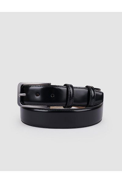 Cabani 100% Genuine Leather Black 3.5 cm Men's Casual Belt