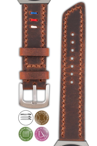 vagave 20mm Leather Watchband Strap - Handmade, Tripping