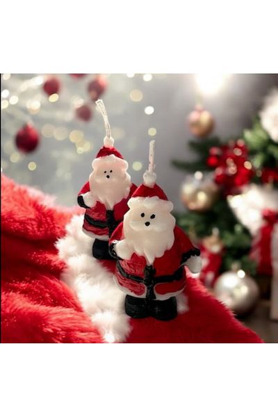 DK HOME Santa Claus Themed Decorative Candle - Christmas Candle - Christmas Cande