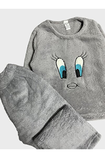 ALİŞ KİDS Set de pijamale de iarnă cu mânecă lungă cu model Tweety Eye pentru băiat