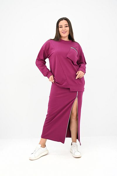 Koza Butik Set de fuste cu fermoar pentru femei de mărime mare 8159-25