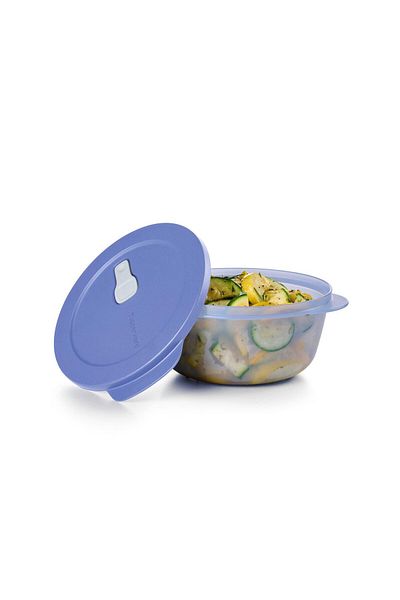 Tupperware Microwave Storage Container 1.3 Liter Blue Blackberry - Practical and Durable Design