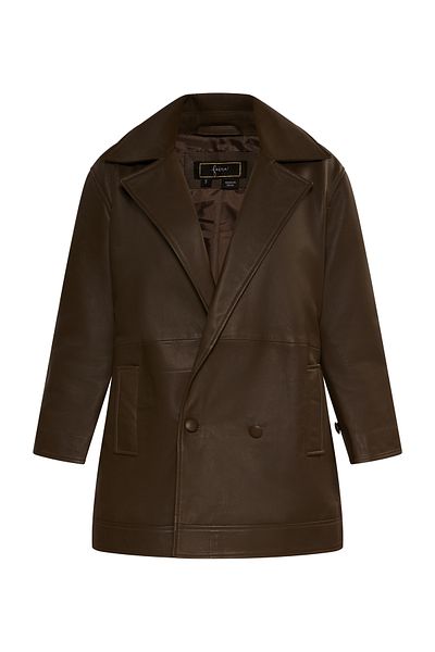 Faina Blazerjacke Aus Leder