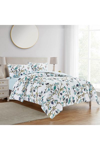 In House Jackie | Microfiber Comforter Set 4 Pieces, King, 260x240 cm, Multicolor