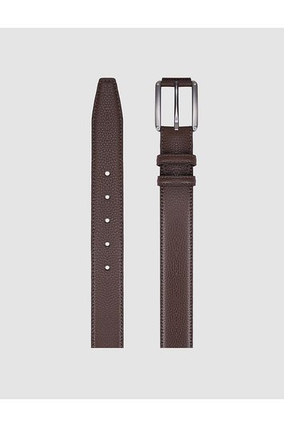Cabani 100% Genuine Leather Brown 4 cm Men's Casual Belt