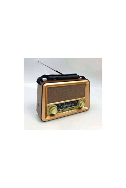 onlineaksesuar RX-BT1006 Bluetooth-USB-SD-FM Şarjlı/ Ledli Nostaljik Radyo