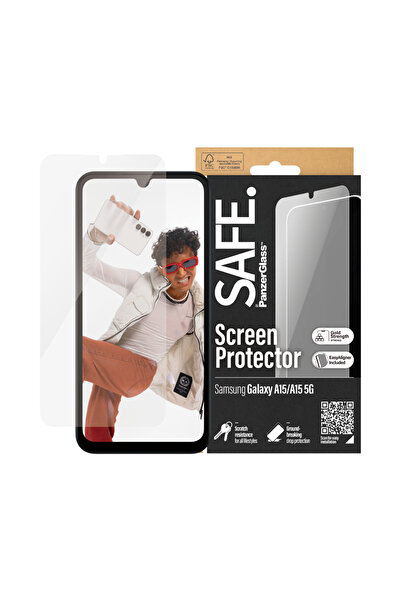 Panzer Glass واقي شاشة آمن لهاتف Samsung Galaxy A15 وA15 5G Ultra-Wide Fit - ...