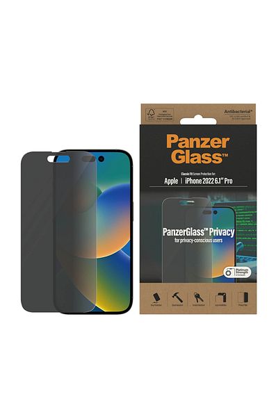 PanzerGlass واقي شاشة ايفون 14 برو - الخصوصية