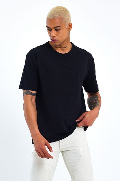 Superlife Ανδρικό μπλουζάκι με λαιμόκοψη Superlife Spr24ts30-03