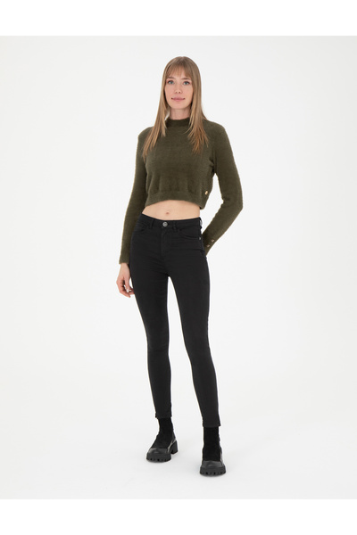 Pierre Cardin Khaki Crop Top Sweater 50276229-Vr238