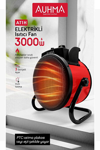 Vothoon Ultra Güçlü 3000 Watt Taşınabilir Elektrikli Portatif Isıtıcı Soba Sıcak Hava Üfleyen Fan