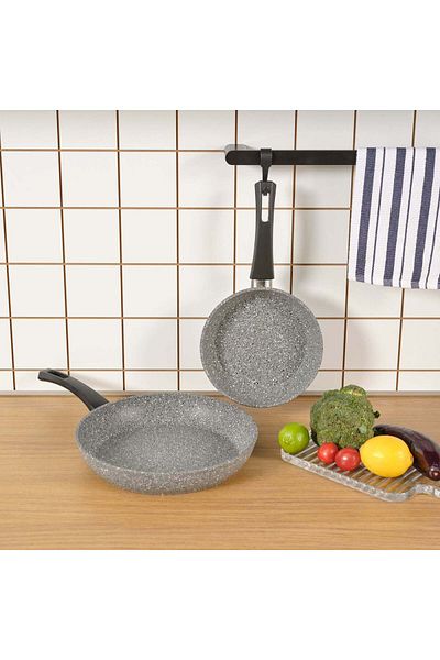 Karaca Gris Biogranite, 2 Piece Pan Set, Induction, Grey
