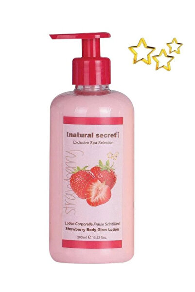 Natural Secret Çilek Işıltılı Vücut Bakım Losyonu / STRAWBERRY BODY GLOW LOTI...