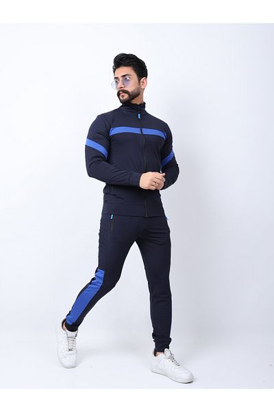 MERTEX Ανδρικό ύφασμα Blue Diver Σετ αθλητικής φόρμας με φερμουάρ με ψηφιακή εκτύπωση