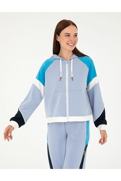 Pierre Cardin Blue Hooded Knitted Cardigan 50282604-Vr249