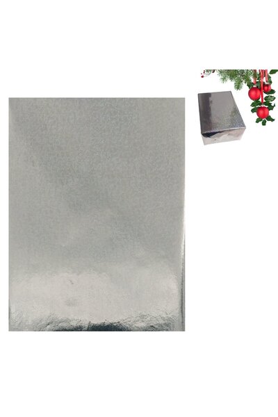 roco paper Silver Hologram Coated Packing Paper - Metallic Mat, 2-Pack, 70X10...