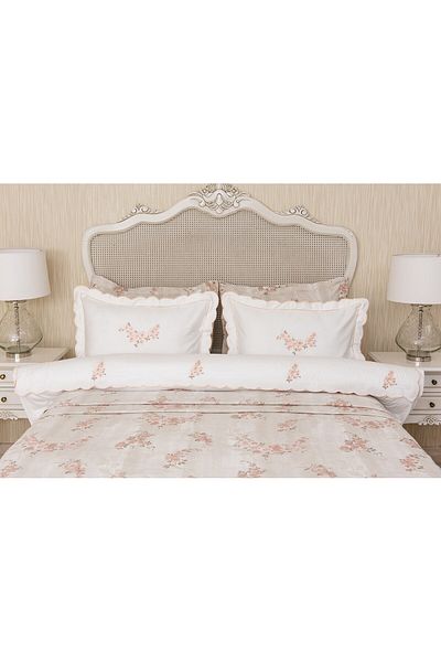Gül Güler Double Blossom Embroidered Pique Set