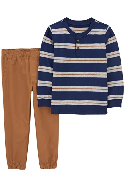 Carter's Little Boy's Bottom Top Set of 2 Pack